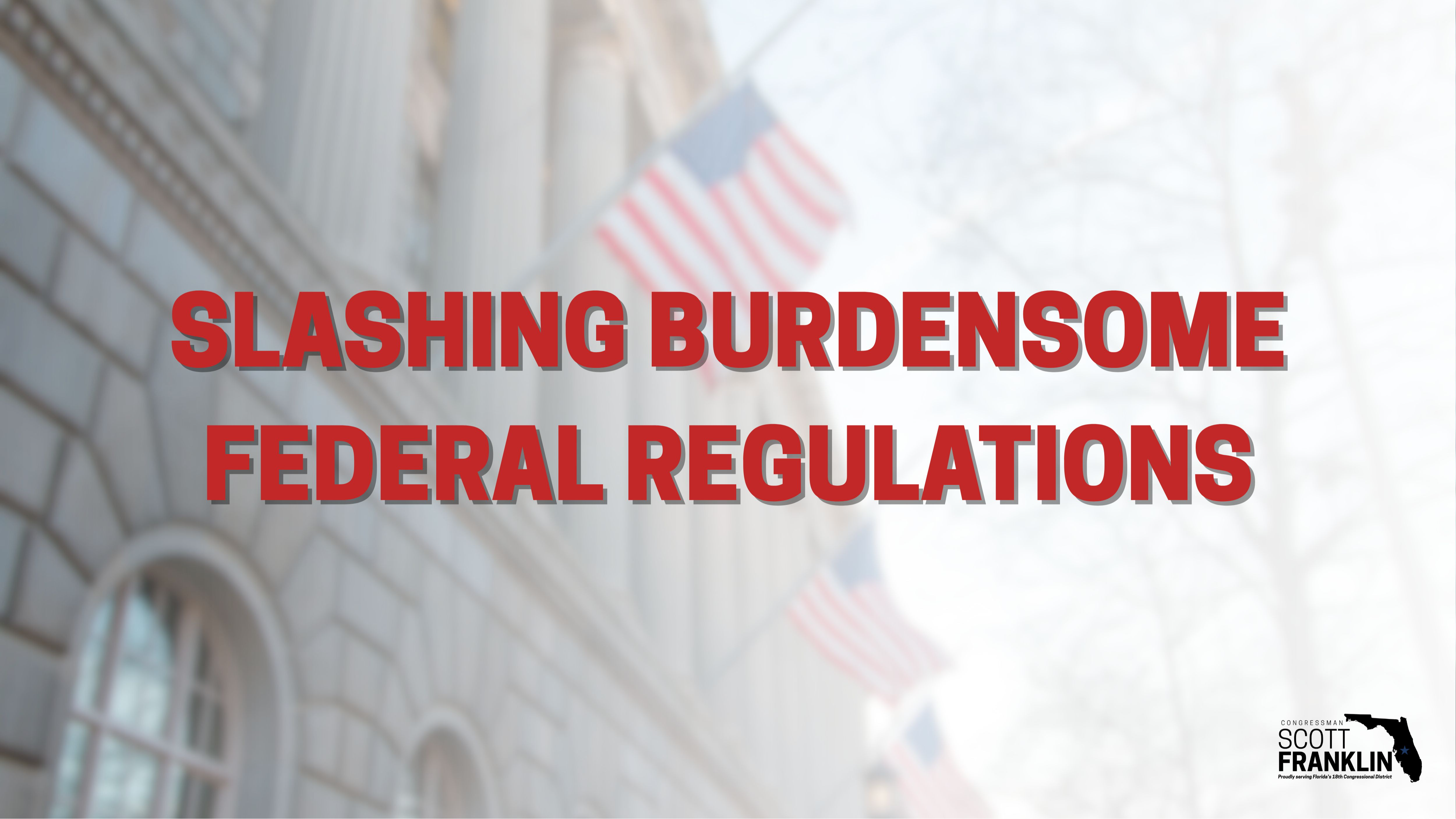 slashing burdensome regulations graphic