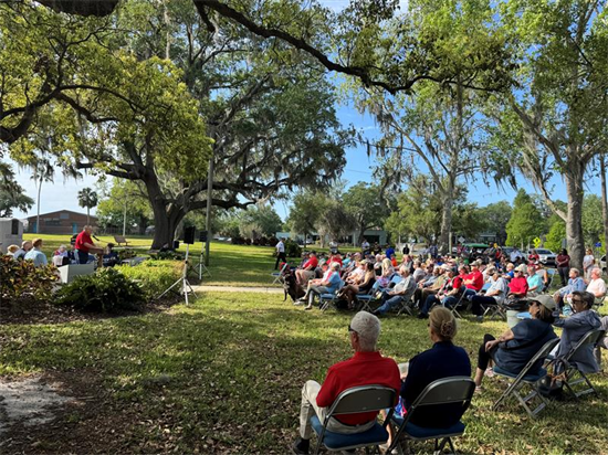 Vietnam War Ceremony Crowd