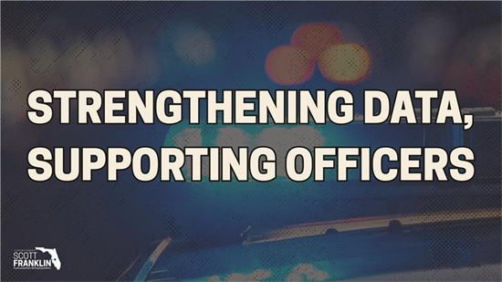 strengthening data, supporting officers graphic
