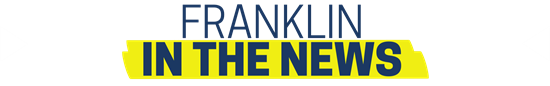 Banner announcing the Franklin in the News section